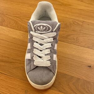 Campus Gray and White Sneakers